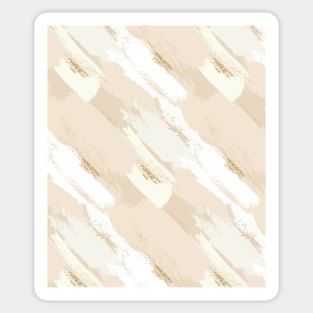 Pastel beige pat brushes Sticker